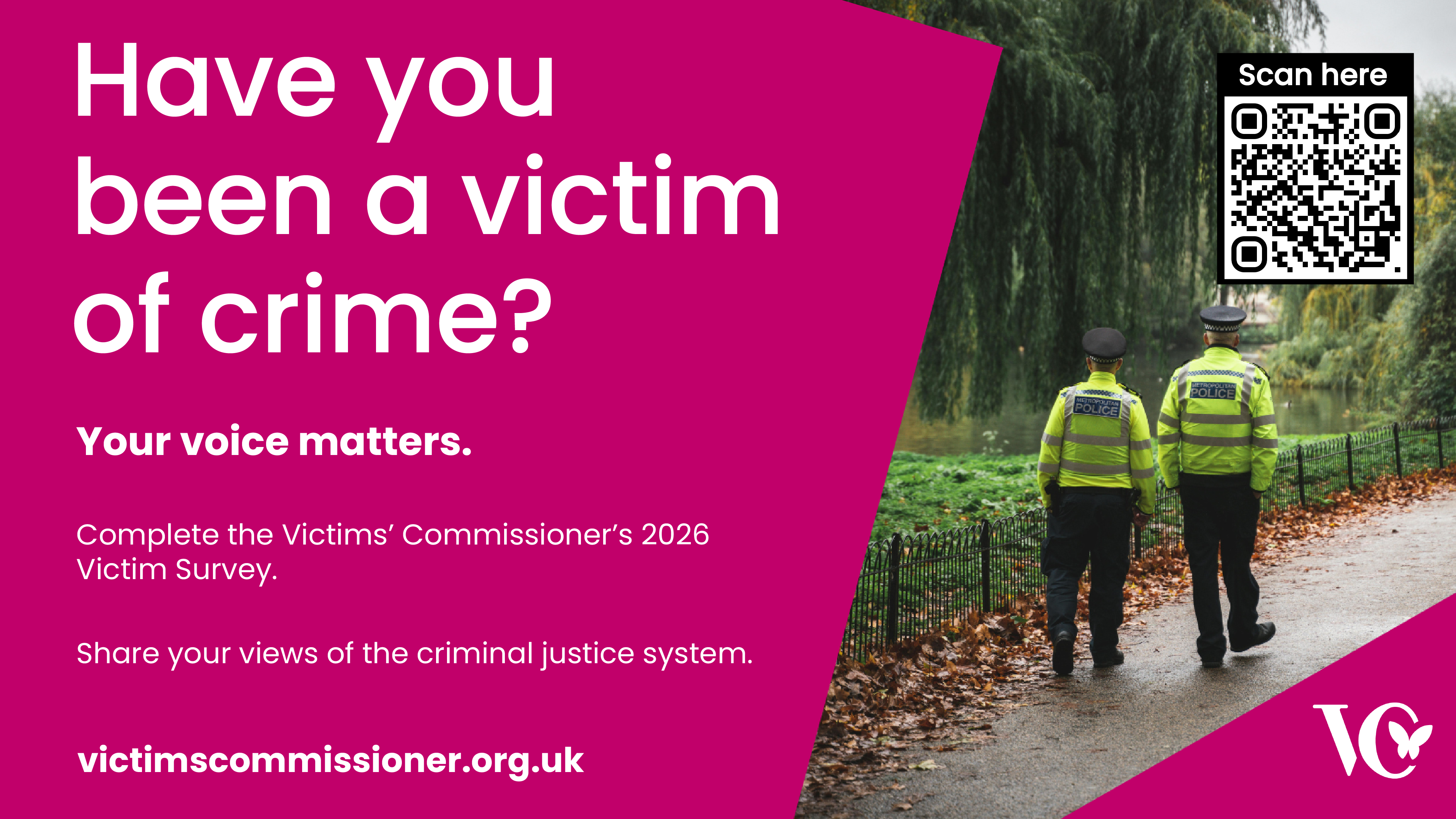 Victims Survey 2026 screen artwork poster