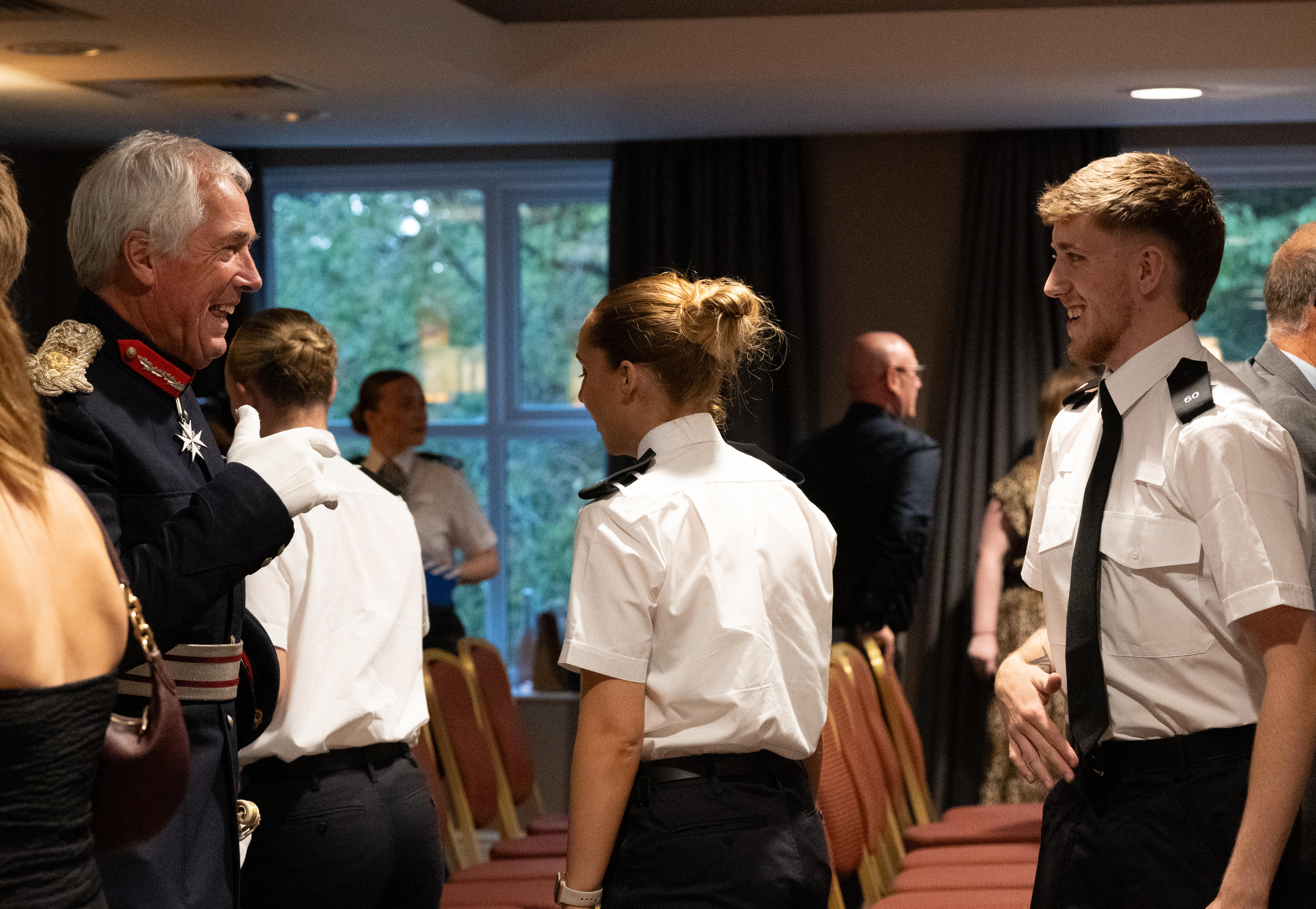 Lord Lieutenant with cadets