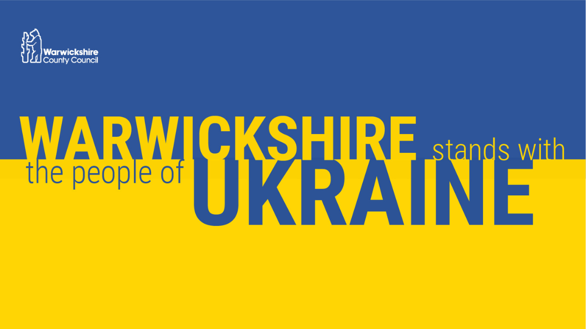 Warwickshire marks One year anniversary of the war in Ukraine.