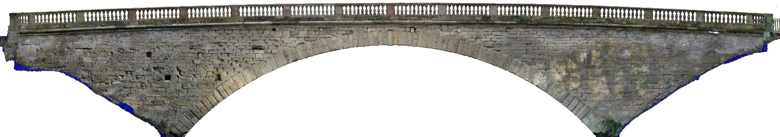 West elevation of the bridge