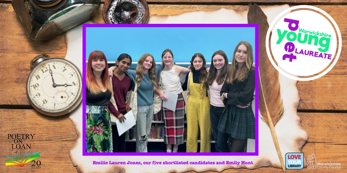 Young Poet Laureate 2023 candidates with Emilie Lauren Jones