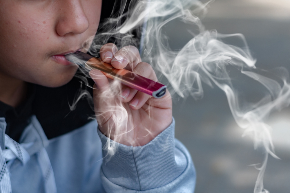 Young person vaping