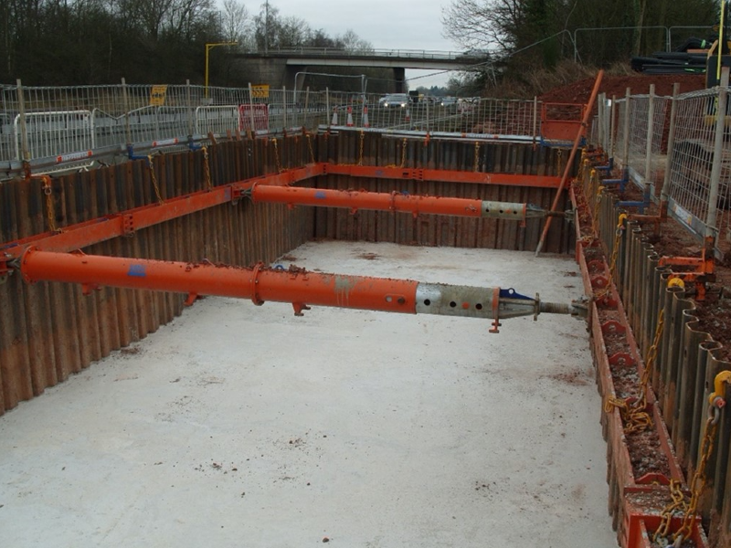 Figure 7 - A46 cofferdam western foundations