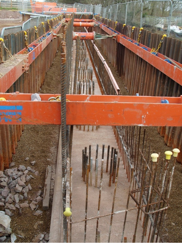 Figure 3 - Abutment progress north side