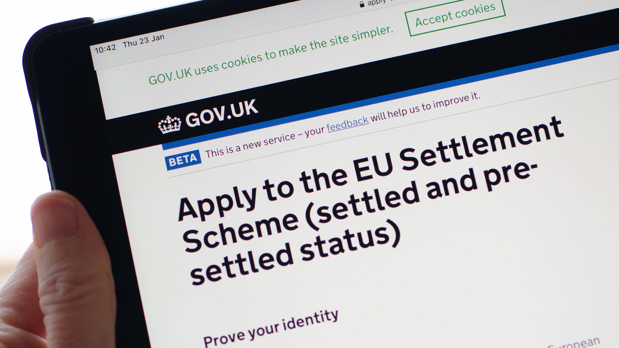 Settled status scheme reminder
