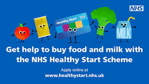 NHS Healthy Start for help with food and milk advert