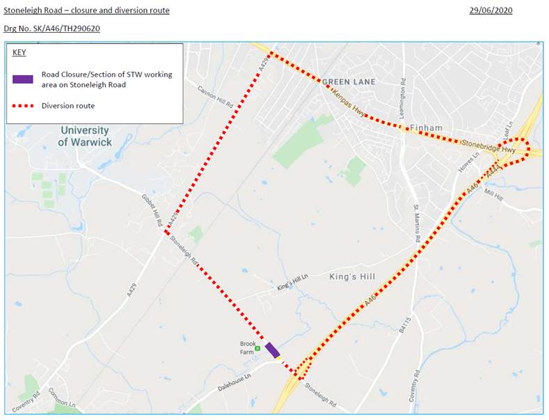 A46 Stoneleigh Junction Warwickshire County Council