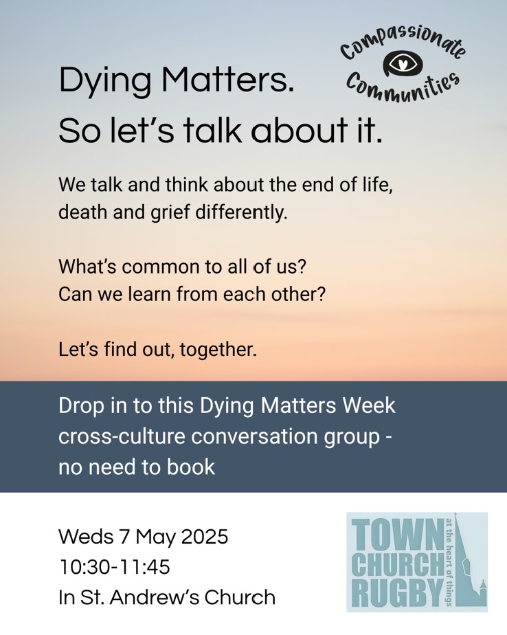 St Andrew's Church, Rugby Dying Matters Instagram post