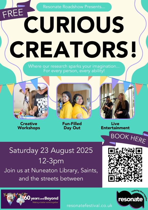 Curious Creators advertisement flyer