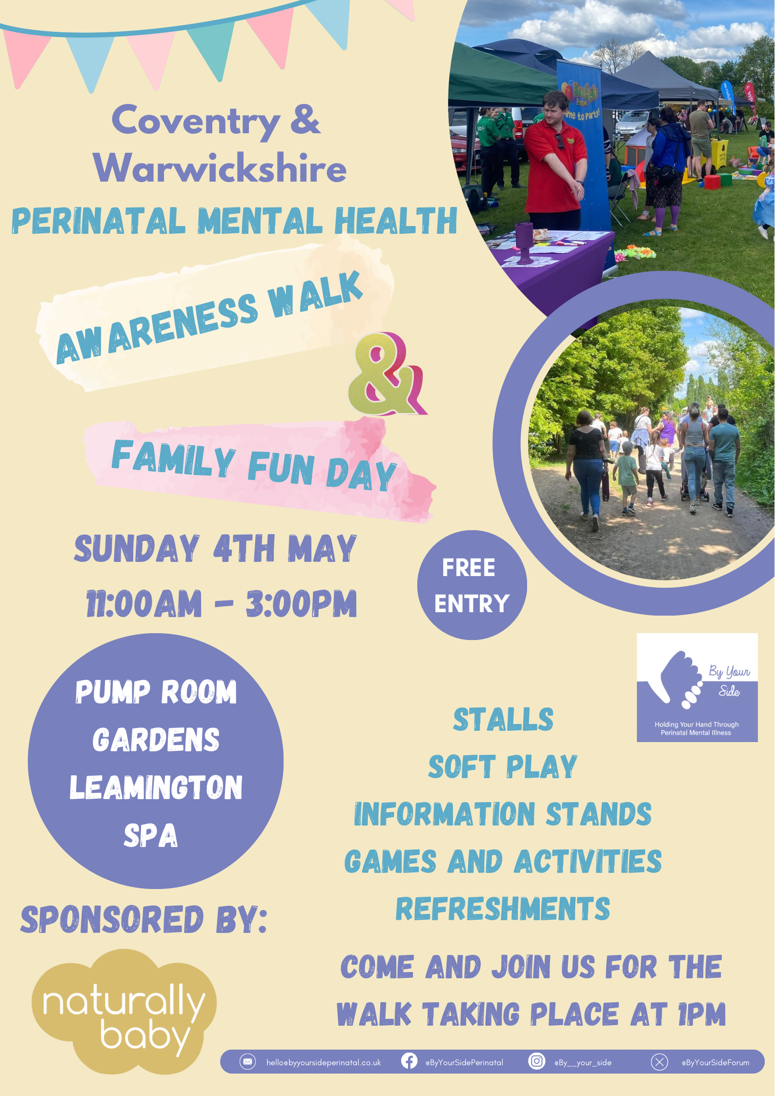Coventry & Warwickshire Perinatal Mental Health Awareness Walk flyer
