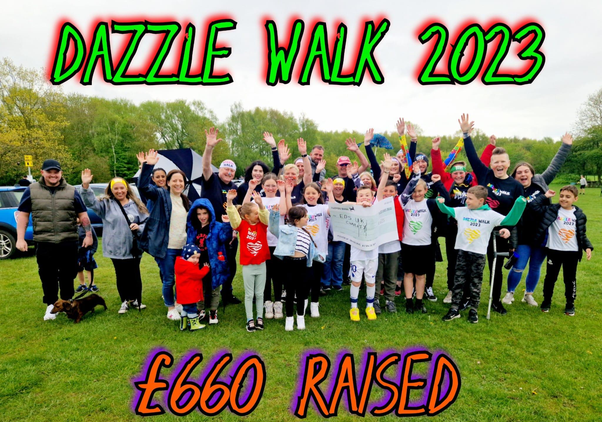 Photo of group who took part in Dazzle Walk