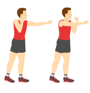 Air punches exercise
