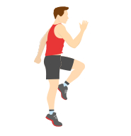 High knees exercise