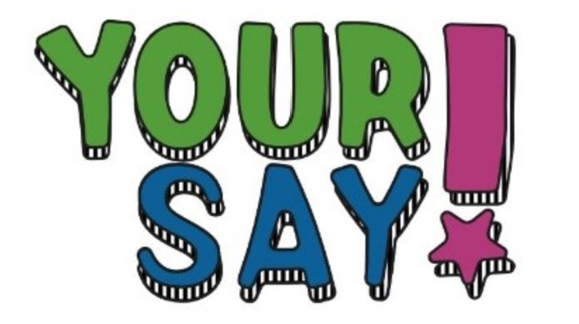 Your Say image with an exclamation mark